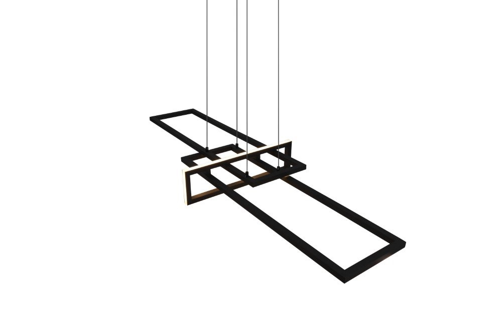 Zwarte led hanglamp Salinas Trio 4017807487923