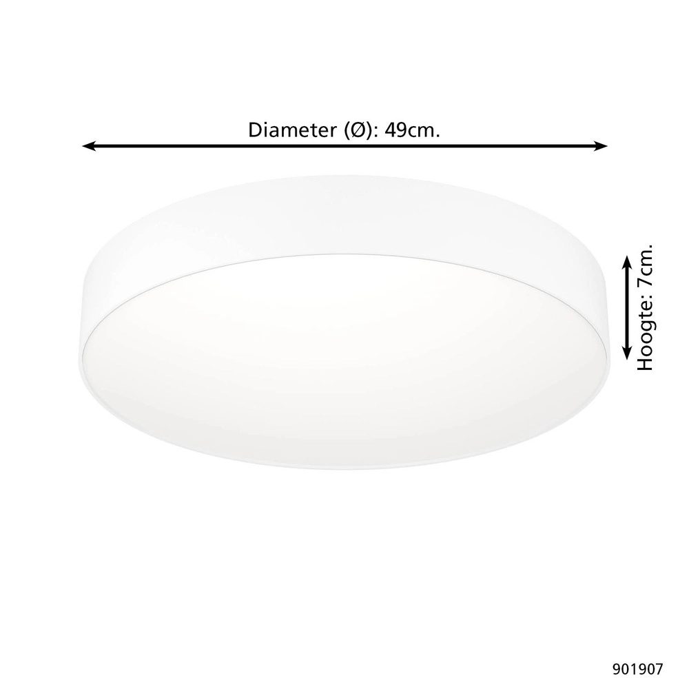 Design plafondlamp Gallizzi-Z smart wit Ø 49cm Eglo 9008606358205