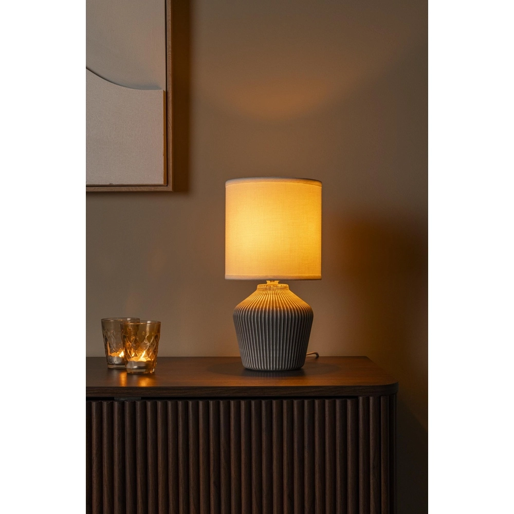 Prachtige schemerlamp Filiz Ø 16cm taupe Lucide 5411212470355