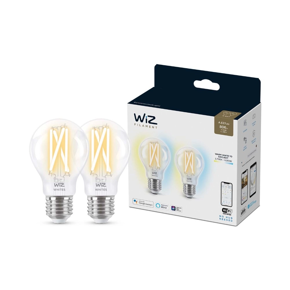 2x 6,7W - E27 - Led WiZ 8719514551053
