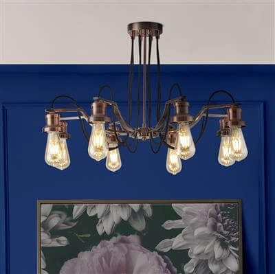 Landelijke hanglamp Olivia Searchlight 5053423077031