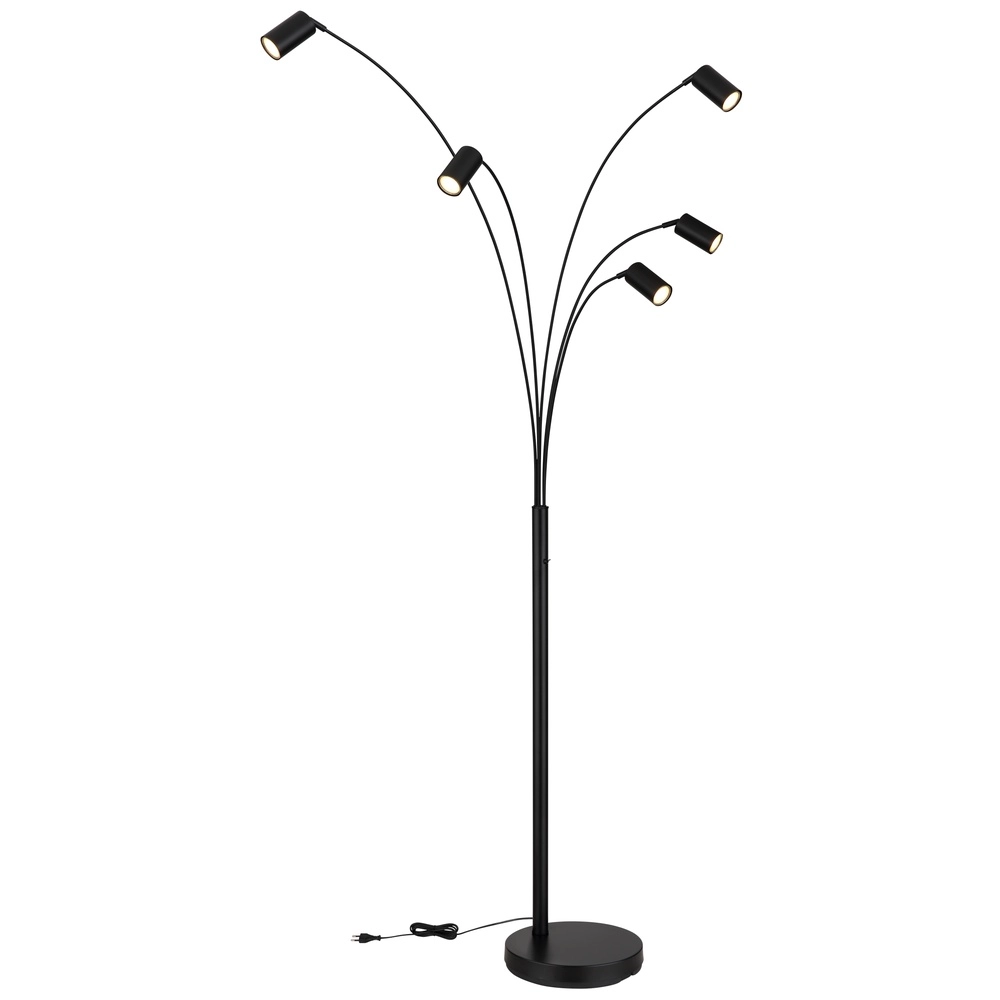 Vloerlamp Robby zwart Globo 9007371468782
