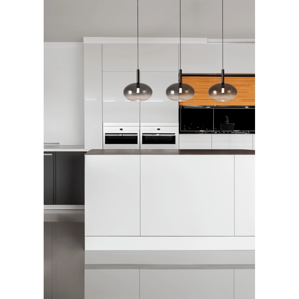 3L hanglamp Ø 24cm Lido Onion met smoke-fading glas Masterlight 8718121324784