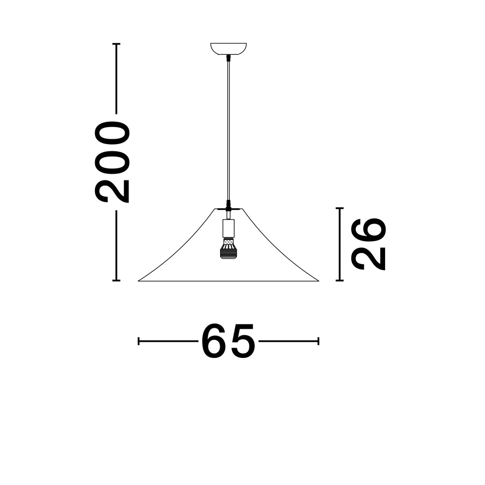 Hanglamp Oket wit Ø 65cm Lyora 5212017468086