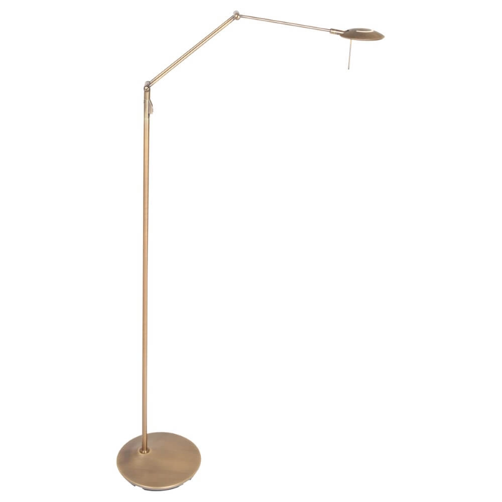 Messing leeslamp Zodiac LED 170cm Steinhauer 8712746127294
