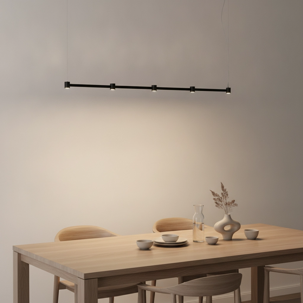 Design hanglamp Puize 5-lichts zwart