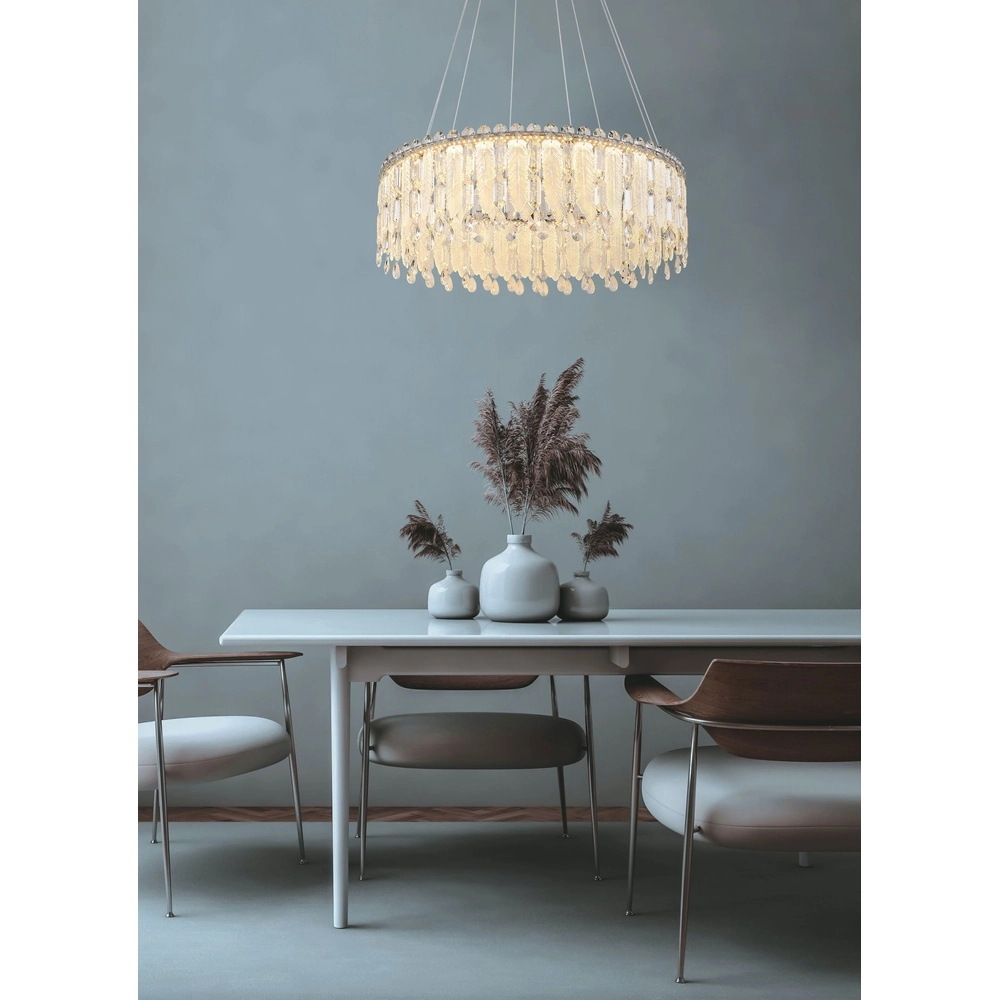 Hanglamp Klunka chroom Ø 79,5cm Globo 9007371450107