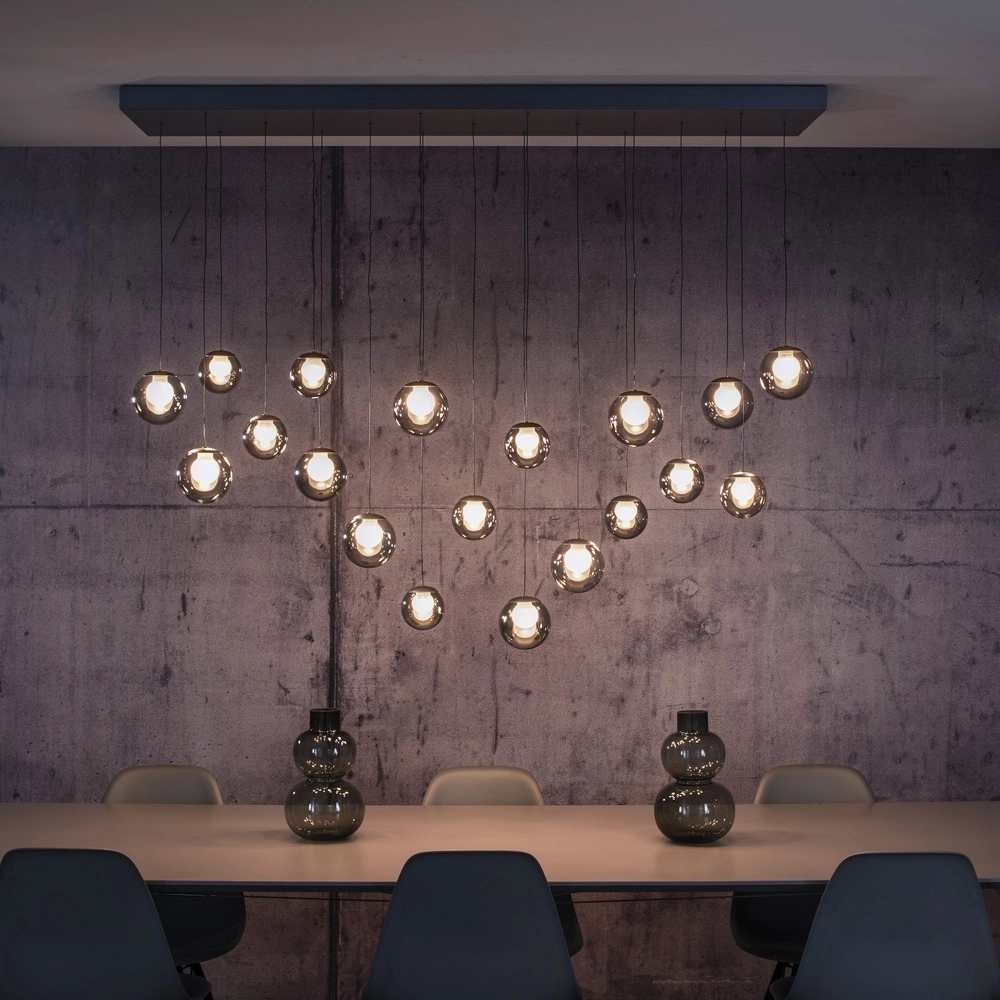 19-lichts hanglamp Pure Popup mystic grey Paul Neuhaus 4012248396698