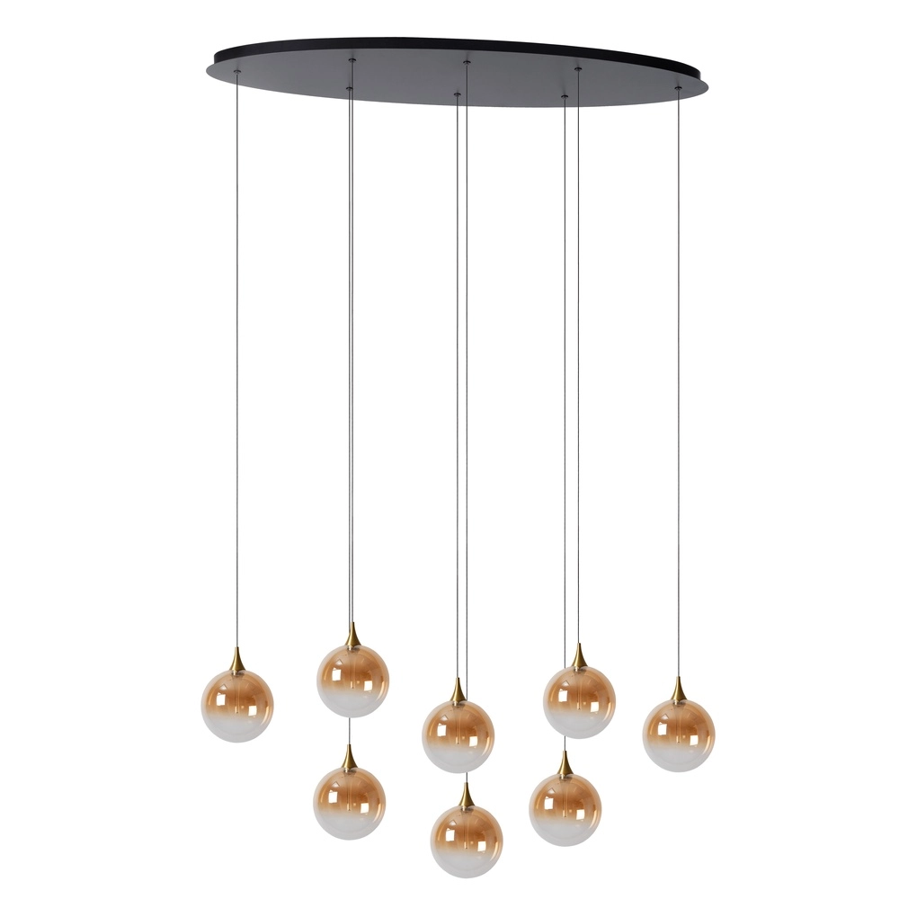 Design led hanglamp Gisela fading - 8x Ø 16cm Premium by Lucide 5411212134837