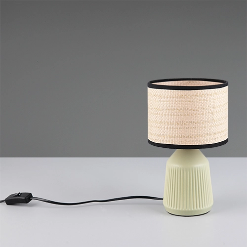 Tafellamp Formentera Ø 16cm groen Trio 4017807692068