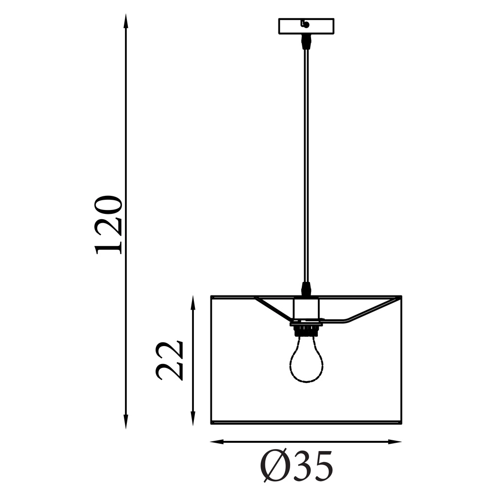 Hanglamp Chelsea Ø 35cm Searchlight 5053423297378