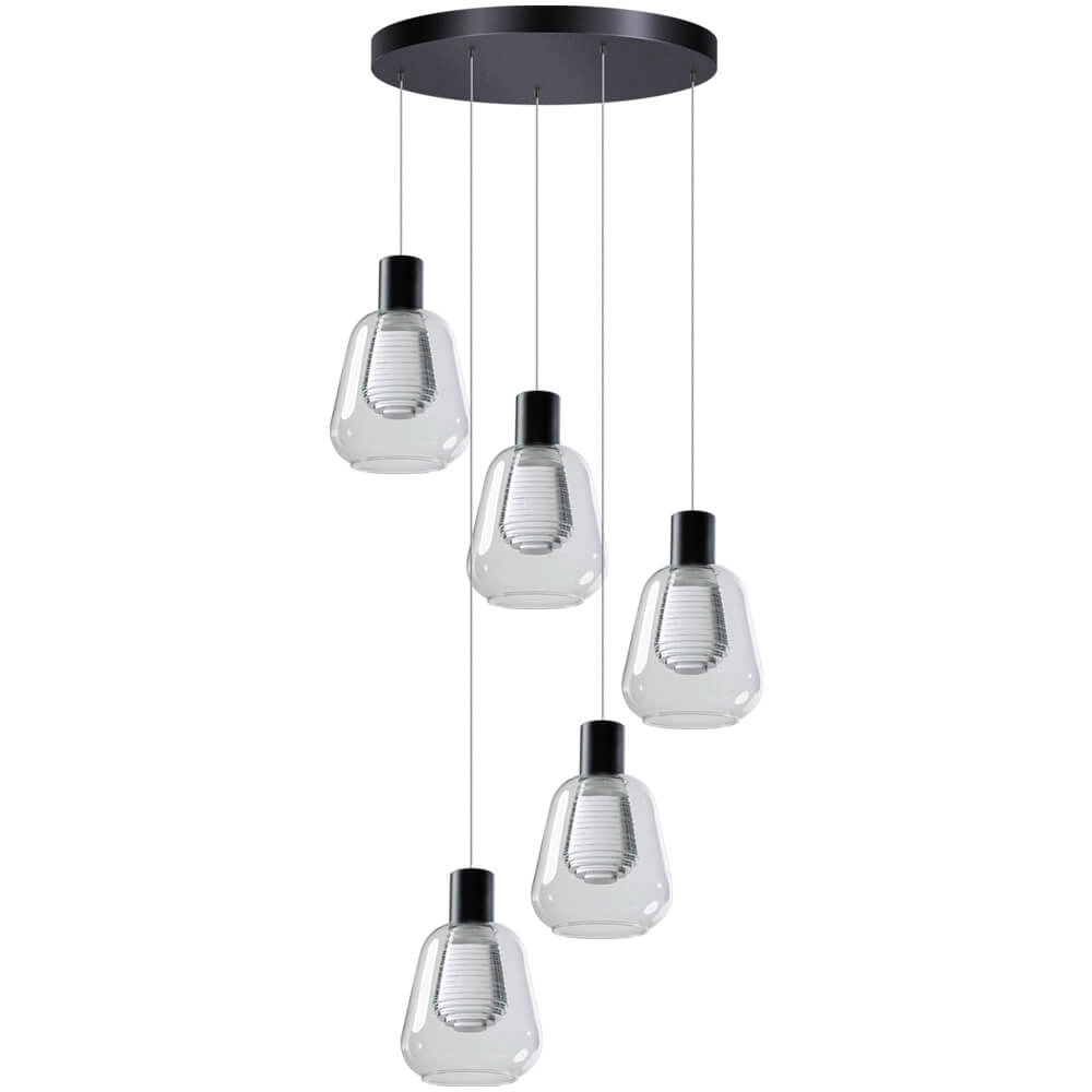 Vide hanglamp Gary 5-lichts Vide hanglamp Gary 5-lichts