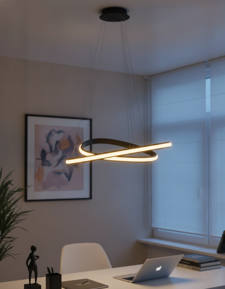 Design hanglamp Aries zwart Ø 59cm