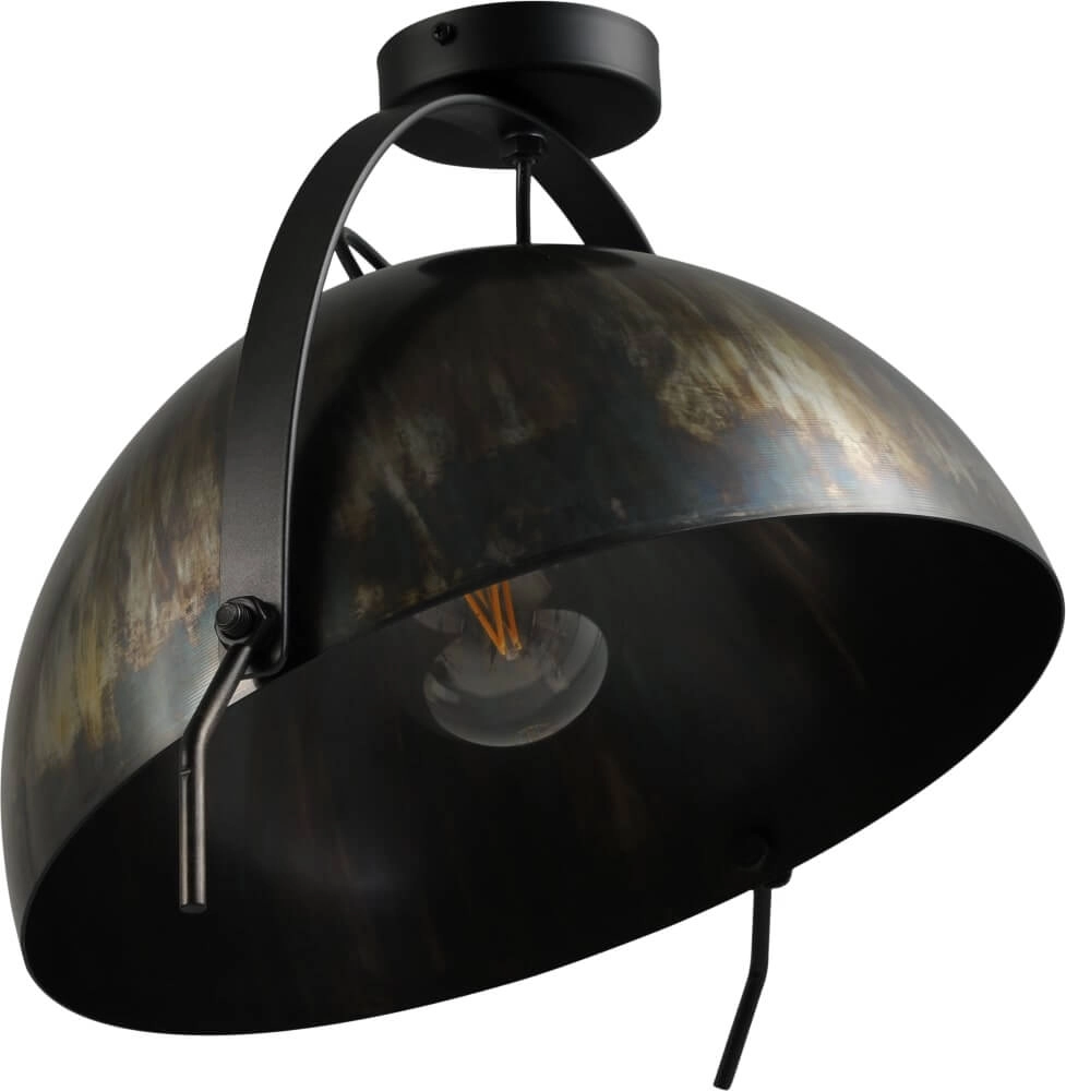 Landelijke plafondlamp Larino 40 dappled oil