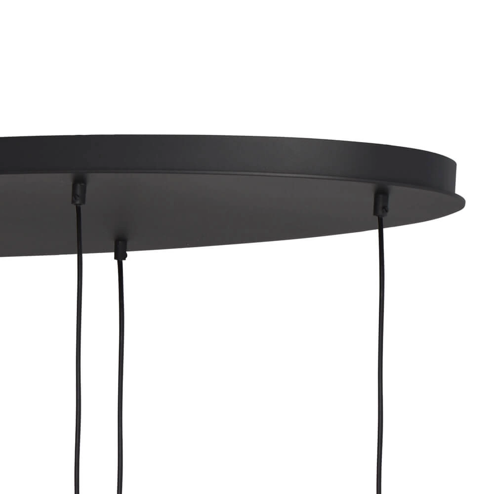 Hanglamp Lava Oval 6x smoke glas Ø 22,5cm Masterlight 8718121290140