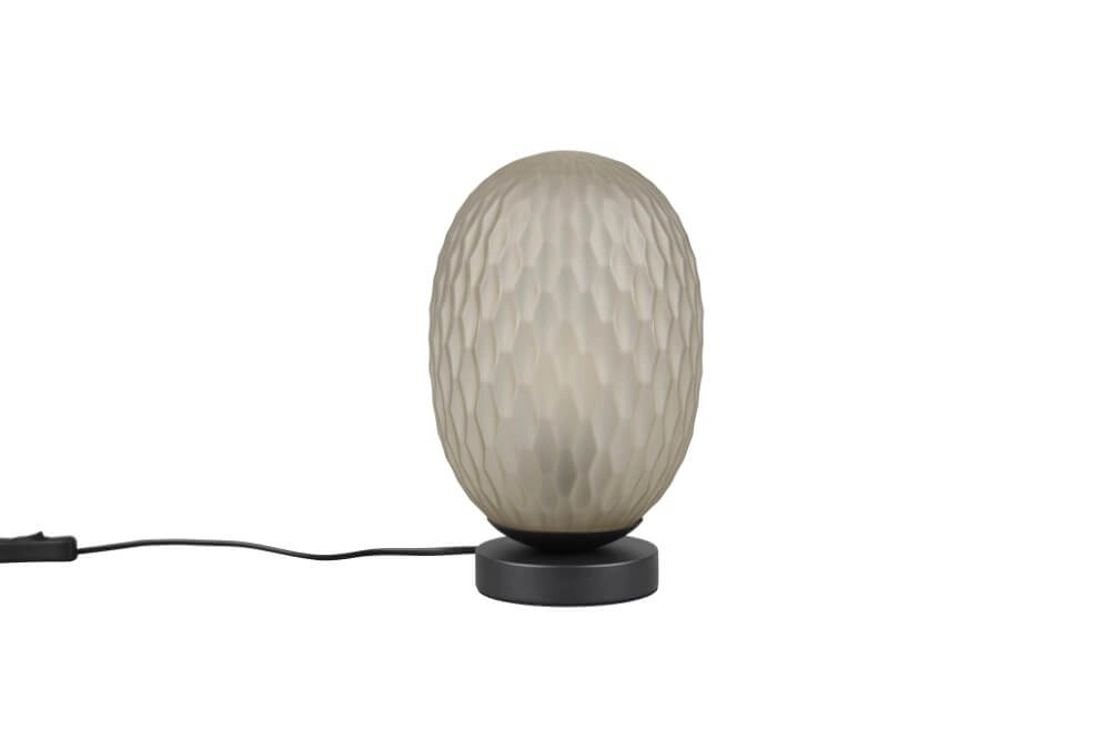 Tafellamp Facette met geribbeld groen glas Trio 4017807627893