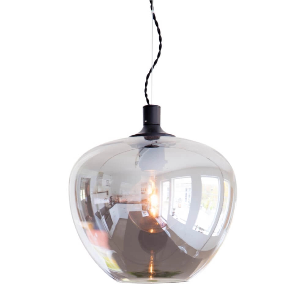 Hanglamp Bellissimo smoke glas Ø28cm Hanglamp Bellissimo smoke glas Ø28cm