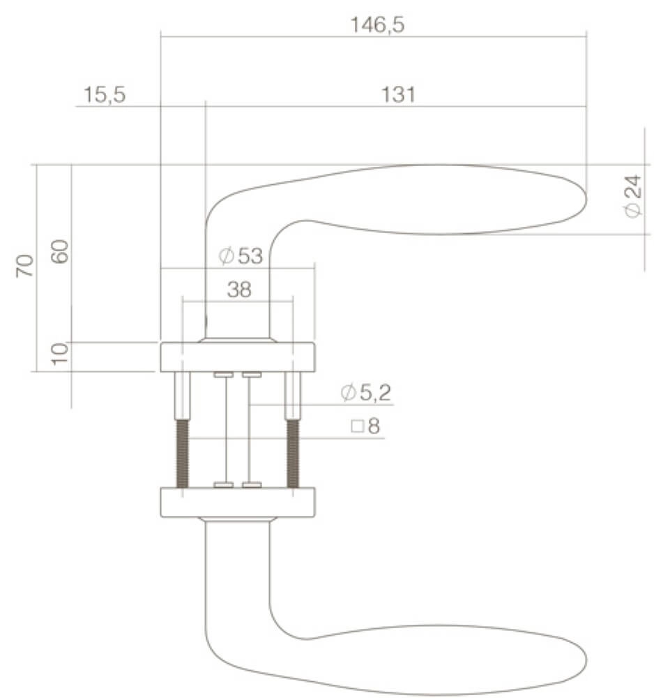 Deurklink Jupiter zwart Intersteel 8714186400562
