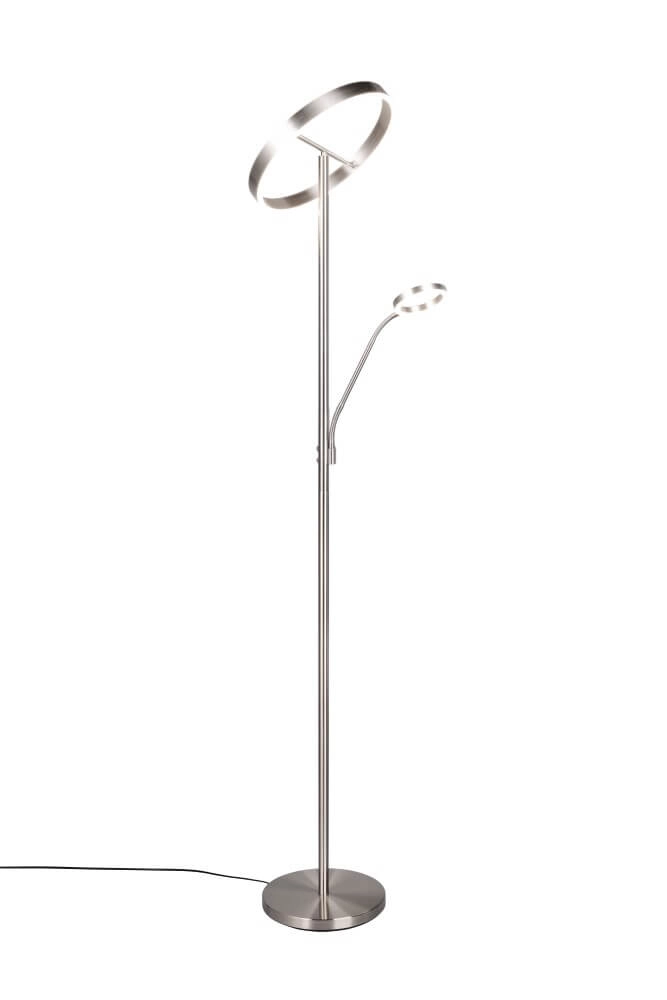 Design leeslamp Willis RVS - 180cm Trio 4017807618129
