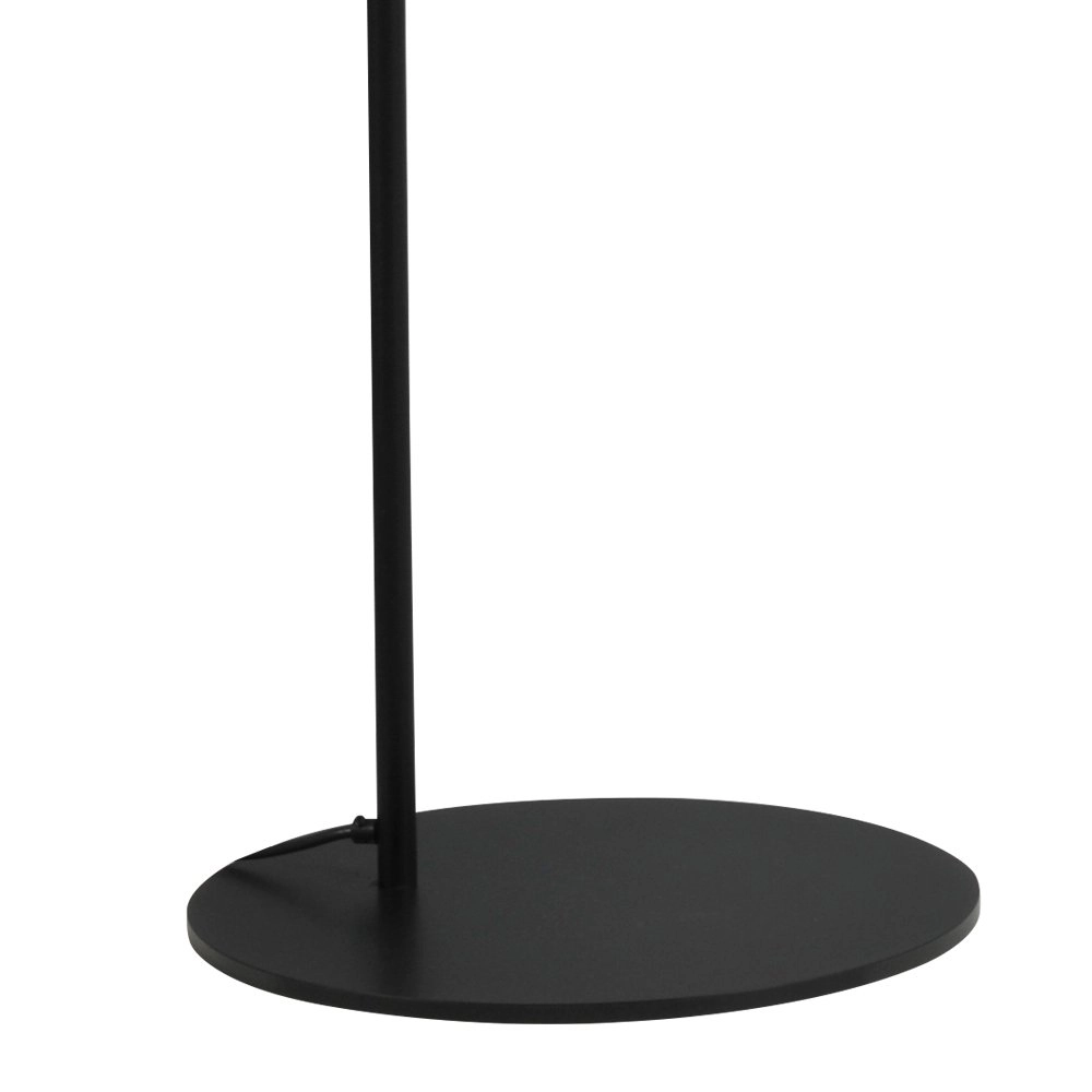 Retro vloerlamp Industria 186 zwart met witte kap Masterlight 8718121236018