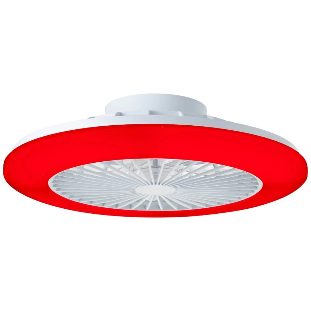 Witte ventilator Salerno met RGB functie Brilliant 4004353433238