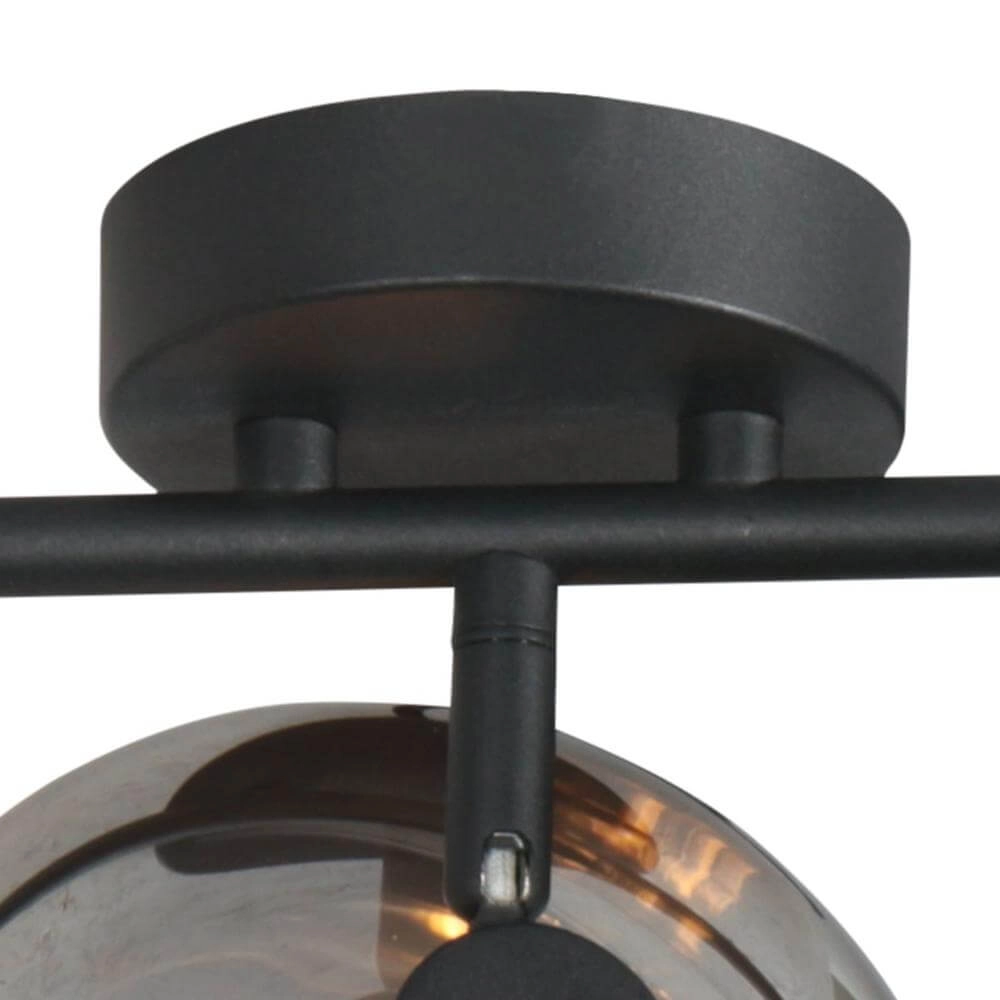 Zwarte plafondlamp Tenebris 3-lichts Steinhauer 8712746178128
