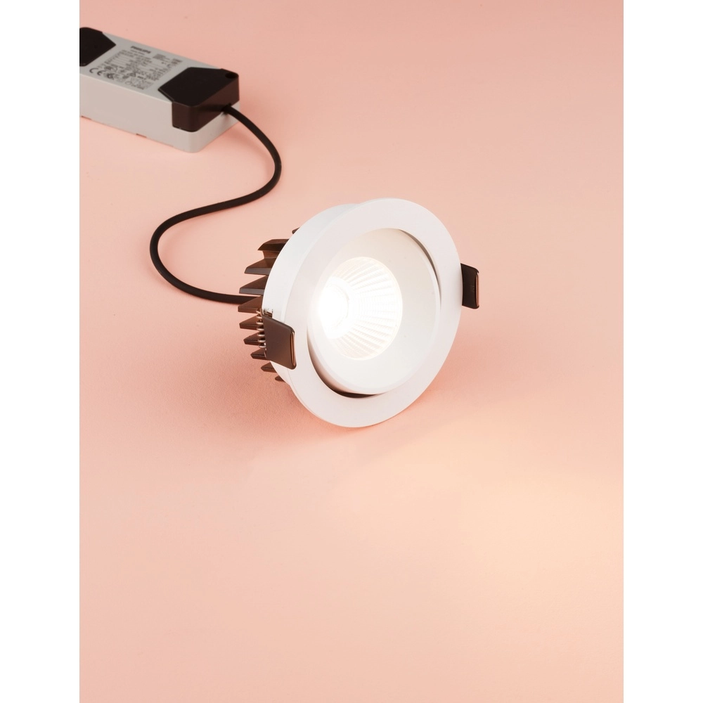 Witte inbouwspot Blade Ø 9cm richtbaar Lyora 5212017418562