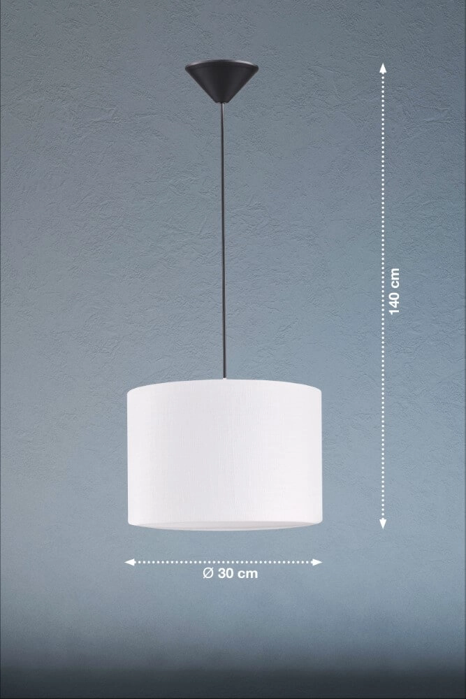 Hanglamp Vigo witte kap Fischer & Honsel 4003694608053