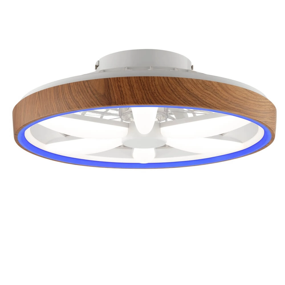 Hout-look plafondventilator Gaiano met RGB lamp Brilliant 4004353455728