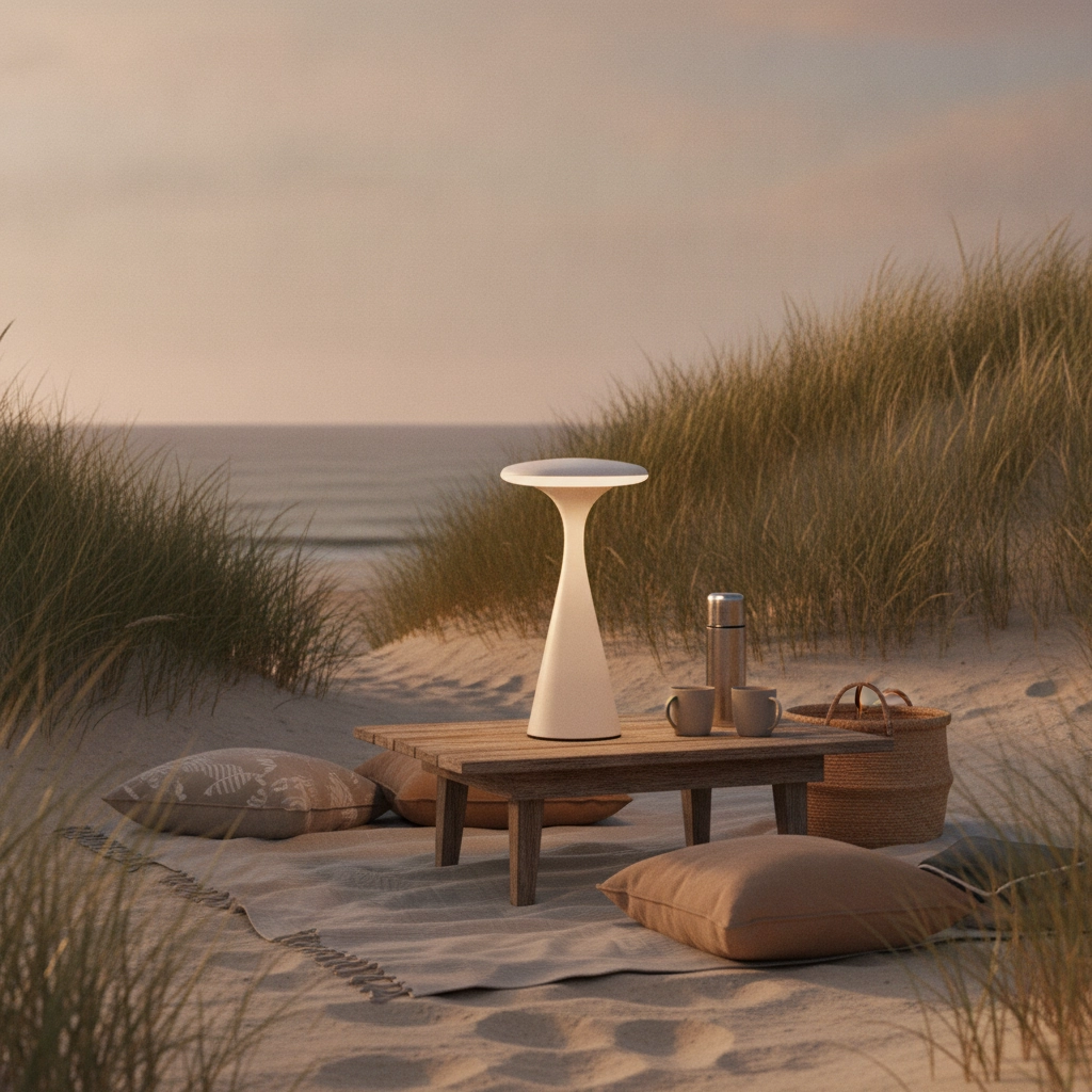 Design tafellamp Grigio zand bruin