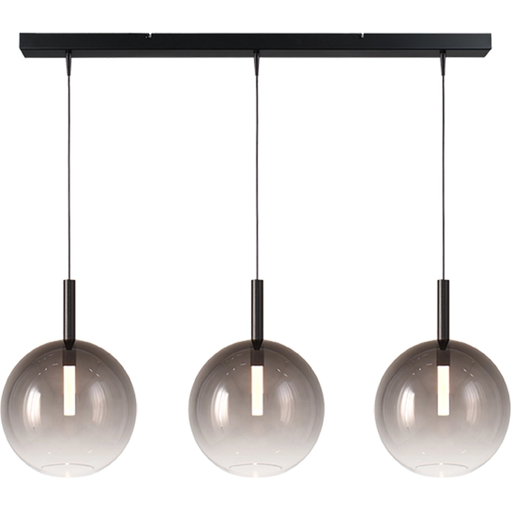 3L hanglamp Ø 24cm Lido Ball met smoke-fading glas