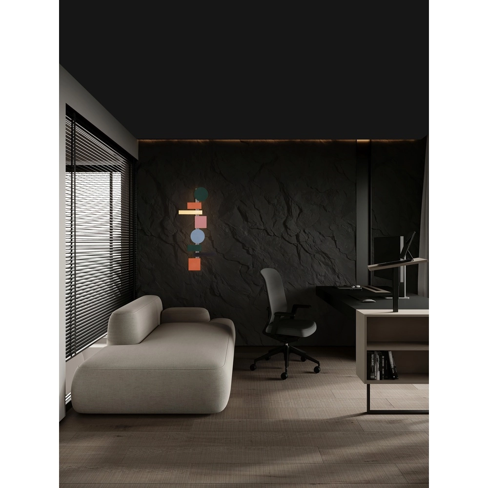 Vrolijke wandlamp Margot gekleurd 105cm Lyora 5212017479709