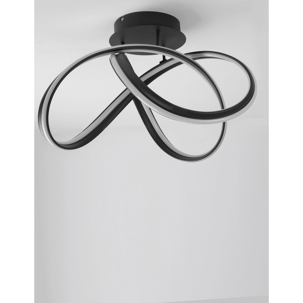 Design plafondlamp Truno zwart Lyora 5212017424228