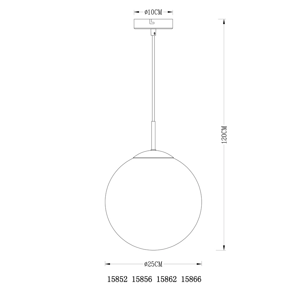 Hanglamp Varus goud Ø 25cm Globo 9007371380459