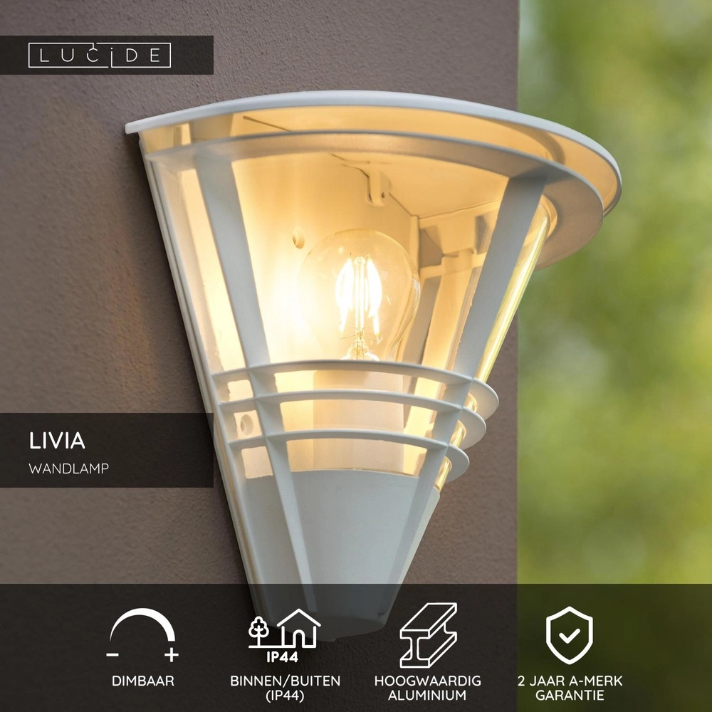 Design wandlamp Livia wit Lucide 5411212114419