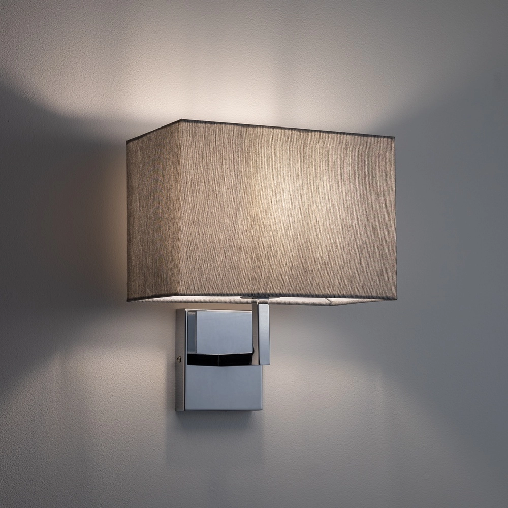 Wandlamp Hotel Mood 26cm grijs Lyora 5903139117876