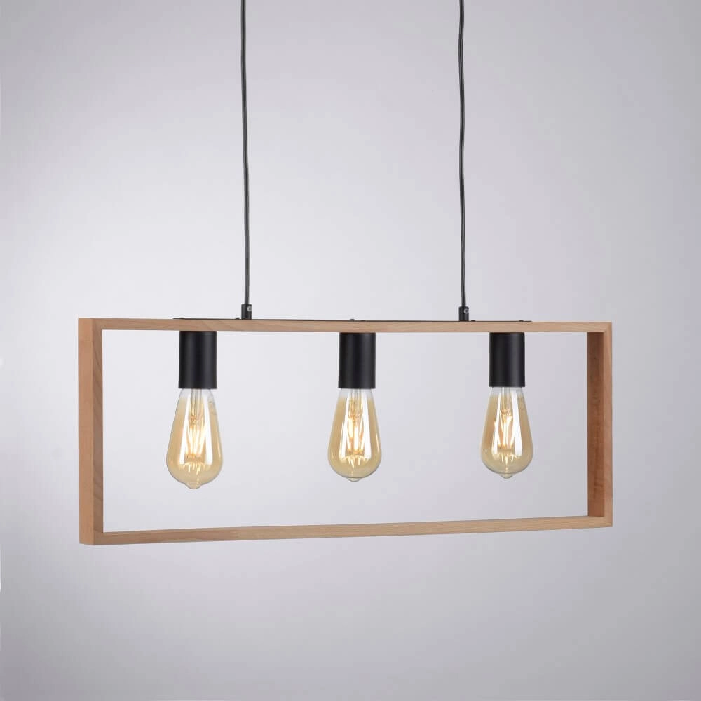 Landelijke hanglamp Franky 3-lichts Just Light 4043689966430