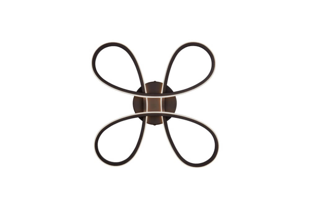 Plafondlamp Fly design zwart Trio 4017807600834