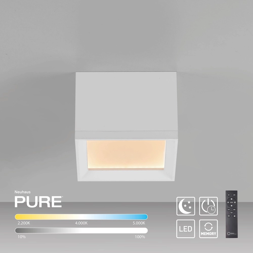 Led opbouwspot Pure Manhattan wit Paul Neuhaus 4012248396834