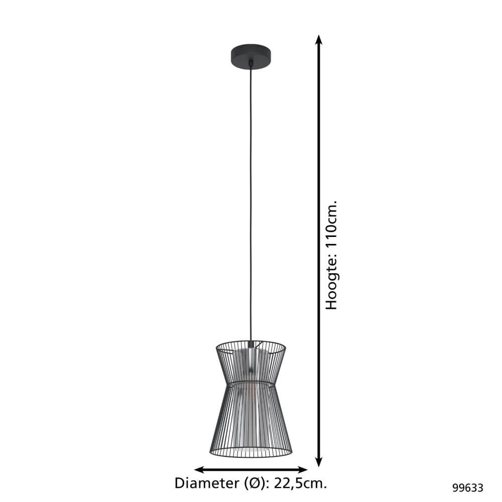 Hanglamp Maseta draad zwart Eglo 9002759996338