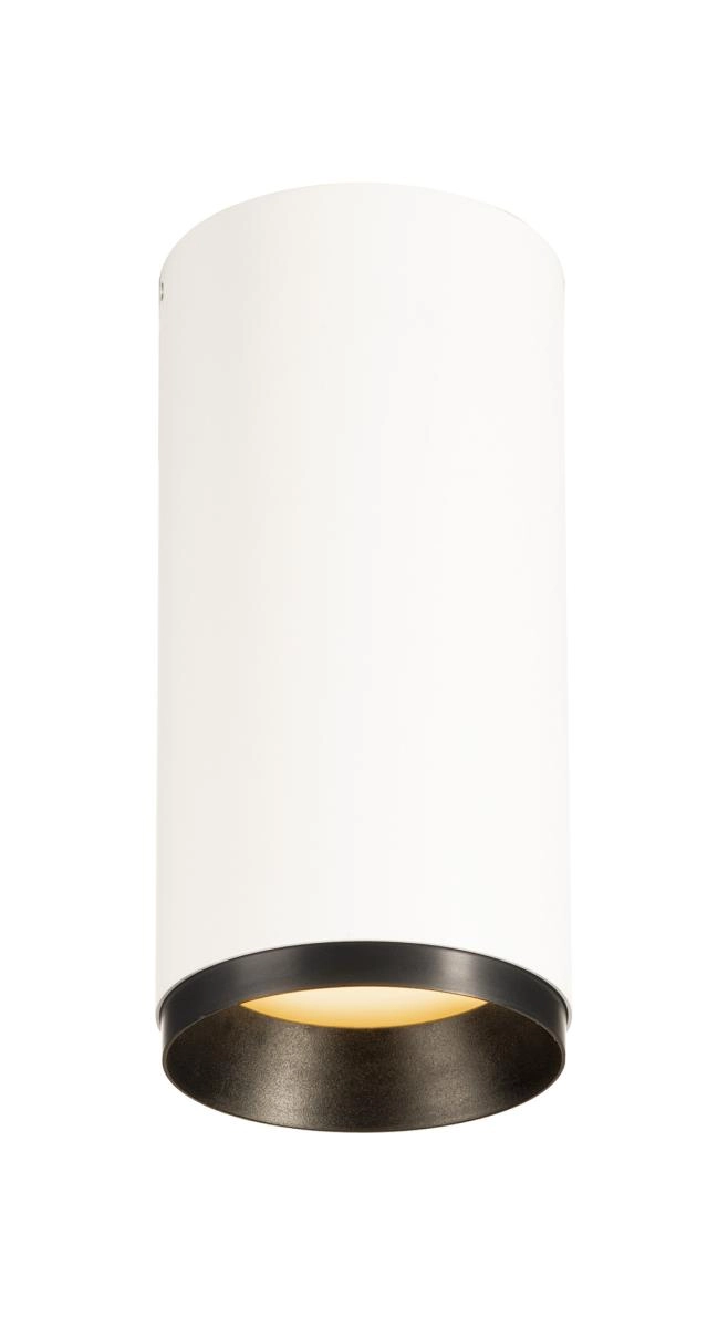 Opbouwspot Numinos M Dali cilinder wit/zwart 2700K - 24gr