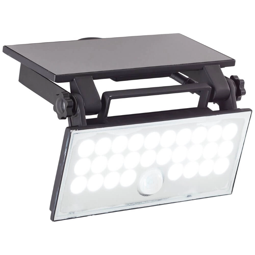 Zwarte muurlamp Luton solar Brilliant 4004353437793