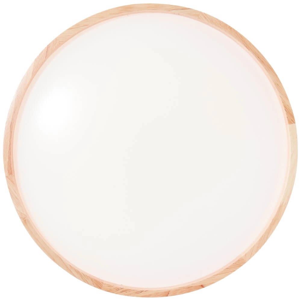 Plafondlamp Alson Ø 39,5cm wit met hout Brilliant 4004353411335