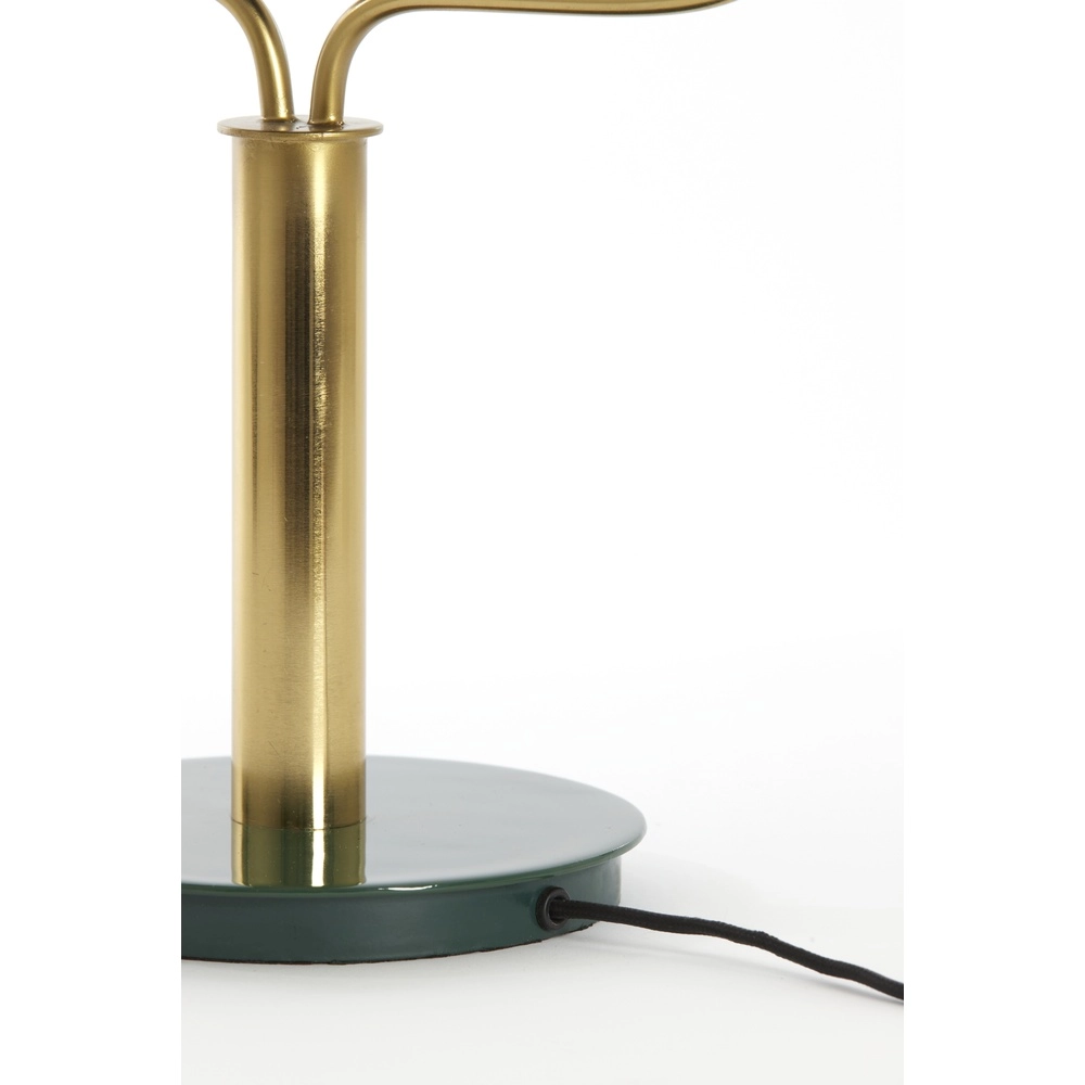 Bankierslamp Ayer donker groen met goud Light & Living 8717807742867