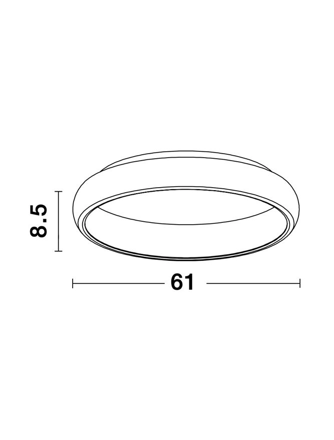 Plafondlamp Albi wit Ø 61cm Lyora 5212017416971