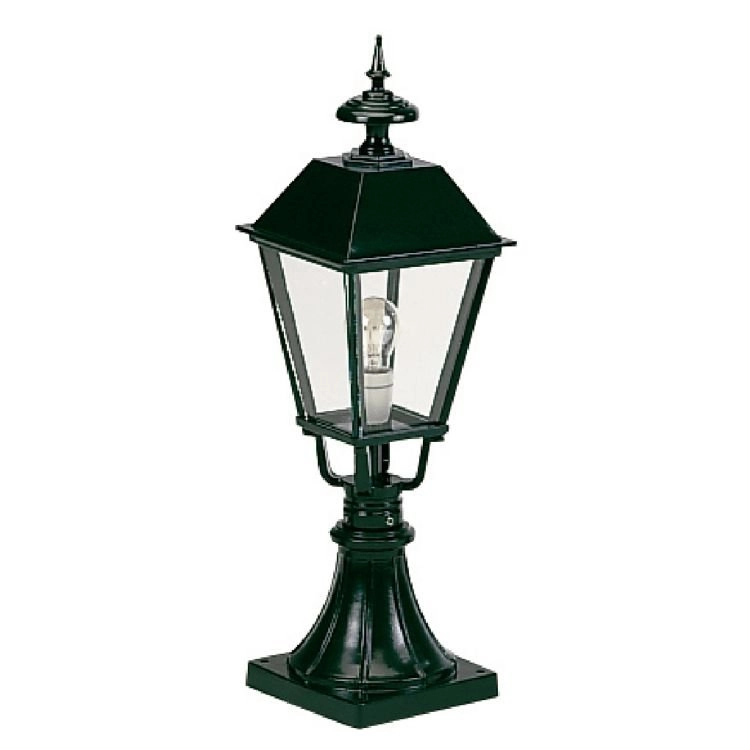 Nostalgische sokkel lamp Blackpool zwart