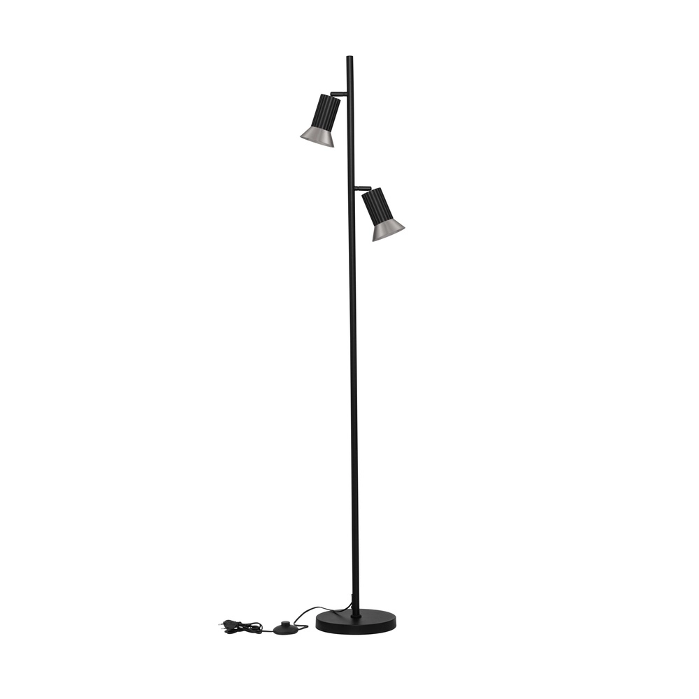 Design vloerlamp Luvia zwart met brons Lyora 5212017475626
