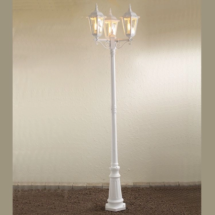 Klassieke buitenlantaarn Firenze 3-lichts wit KonstSmide 7318307217254
