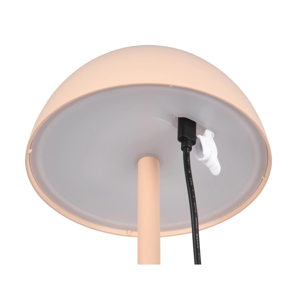 Tafellampje Ricardo zand bruin Ø 13,5cm Trio 4017807606195