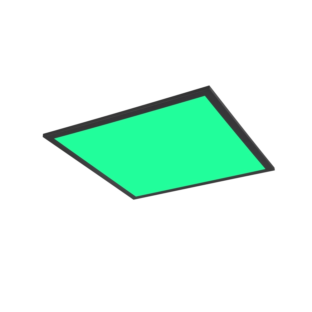 Plafonniere Beta vierkant 44,5cm zwart Trio 4017807600735